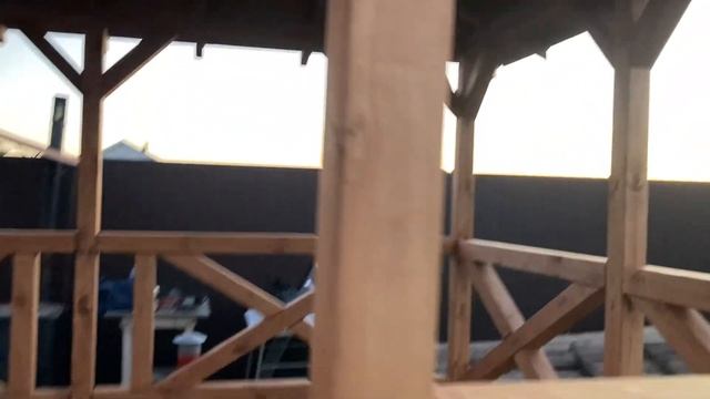 Беседка 3*4 м, выполненная из бруса. смотреть онлайн