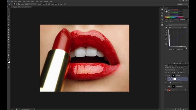 Как сделать белые зубы в Фотошопе смотреть онлайн