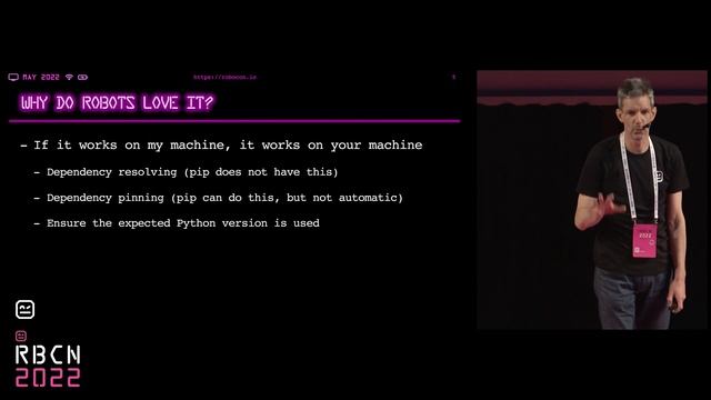RoboCon 2022 - 1.08 Project and package management: Poetry for robots смотреть онлайн