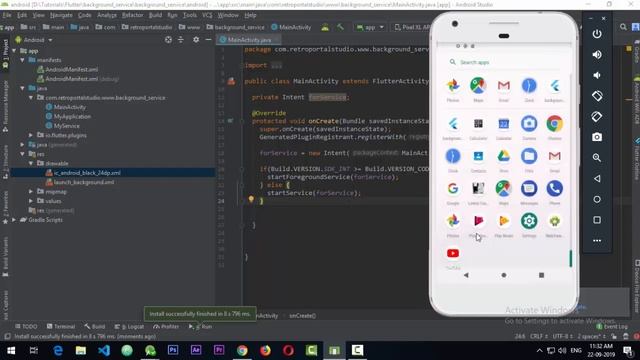 Flutter - Background Services | Using Flutter With Native Code | Google Flutter Basics