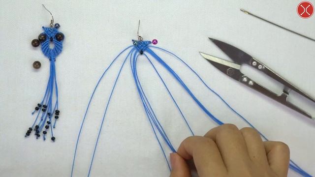 Macrame earring tutorial: How to make Owl macrame earrings DIY | Macrame TiTa смотреть онлайн