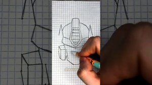 Как нарисовать Оптимуса Прайма по клеточкам