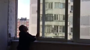 Раздвижные окна на балконе