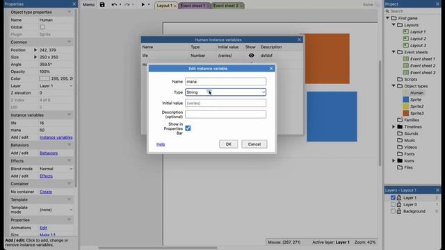 Переменные экземпляра обьекта | Урок №28 | Курс по Construct 3 | Разработка игр смотреть онлайн