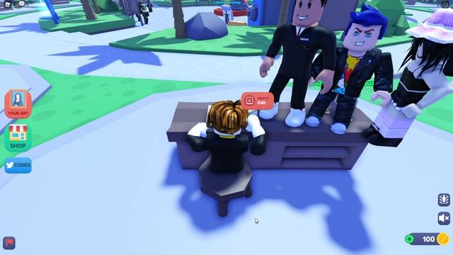 ROBLOX Art FUNNY MOMENTS with a GIRL (ROBUX) смотреть онлайн