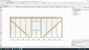 Каркасные стены в Graphisoft ArchiCAD и размещение в макете.