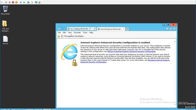 How to turn off Internet Explorer Enhanced Security Configuration in Windows Server смотреть онлайн