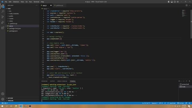 Express JS | Using The Helmet Middleware смотреть онлайн