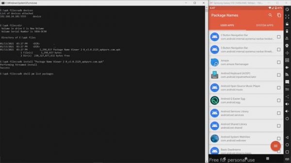 Install and Remove APK From Device Using ADB #WITHOUT ROOT