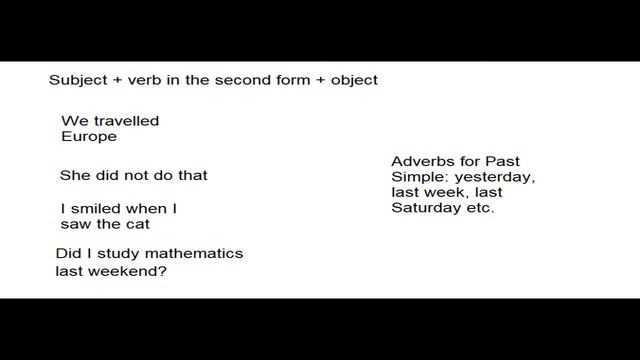 English #03 - Past Simple & Irregular verbs смотреть онлайн