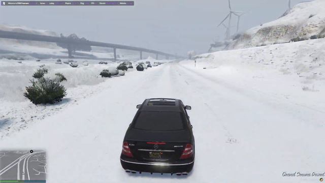 Mercedes Benz E55 AMG In The Snow | GTA 5 Car Mods смотреть онлайн