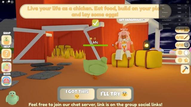 I DESTROYED ALL HIS EGGS - ROBLOX CHICKEN LIFE смотреть онлайн