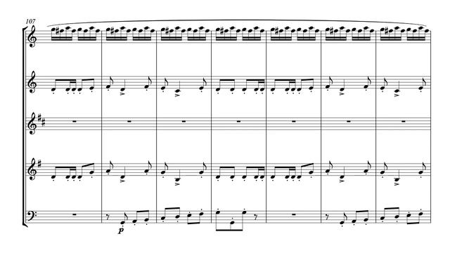 William Tell Overture - woodwind quintet sheet music (intermediate) смотреть онлайн