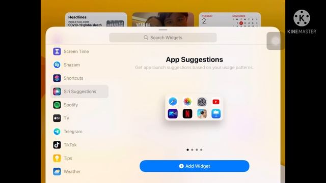 HOW TO ADD WIDGETS AT iPAD HOME SCREEN! смотреть онлайн