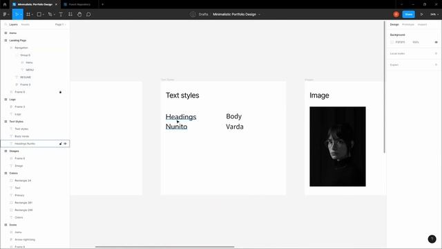 How to Design a Simple Portfolio Website with Figma - UI/UX Tutorial смотреть онлайн