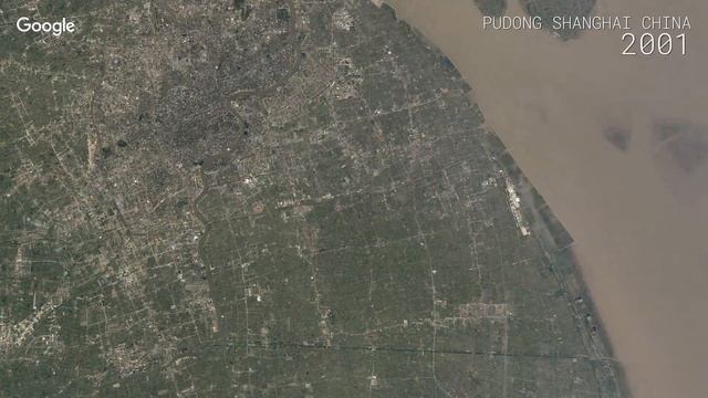 Google Timelapse: Pudong, Shanghai, China смотреть онлайн