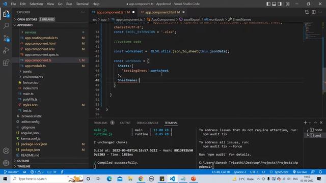 export JSON data to excel | convert JSON to excel | Angular | how to export json data to excel смотреть онлайн