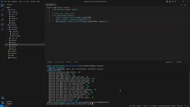 HOW TO CREATE DATABASE MIGRATIONS IN DJANGO | DJANGO MIGRATIONS TUTORIAL | LEARN DATABASE MIGRATION смотреть онлайн