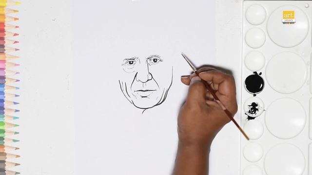 Pablo Picasso drawing || How to draw Picasso drawing easy step by step смотреть онлайн
