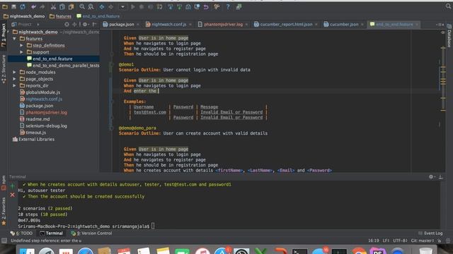NIGHTWATCH CUCUMBER FRAMEWORK TUTORIAL AND DEMO смотреть онлайн