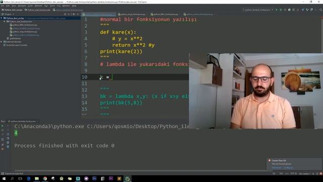 Python lambda Kullanımı, lambda fonksiyonu nasıl kullanılır ? смотреть онлайн