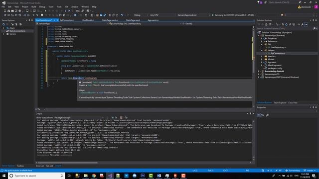 Xamarin EP2: Connecting to sqlite смотреть онлайн
