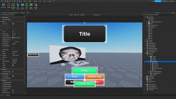 (FREE) Menu Gui V4 // Roblox Studio Showcase