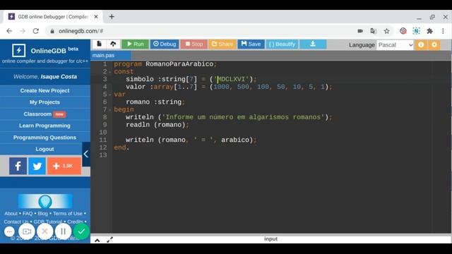Aula 61 | Converte romano para arábico (parte 1) смотреть онлайн