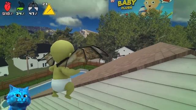 ? РЕБЁНОК научился ЛЕТАТЬ Who's Your Daddy КОТЁНОК ЛАЙК и Кирюха смотреть онлайн