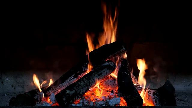 🔥Fireplace Burning(4 HOURS)🔥 Fireplace and Crackling Fire Sounds.Огонь.Для медитации.Для сна смотреть онлайн