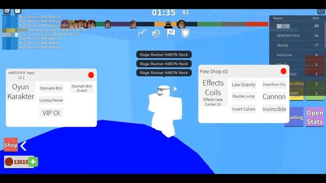 Roblox Rage Runner H4R7N Hack / Roblox Rage Runner смотреть онлайн