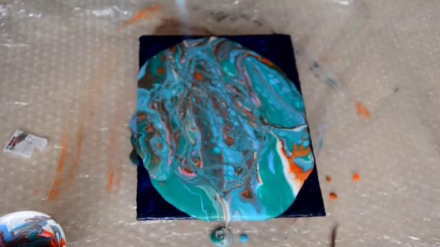 Fluid art . Интерьерная картина своими руками. смотреть онлайн