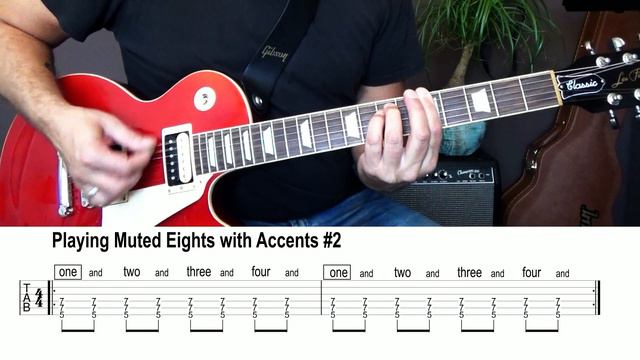 Beginner Rock Guitar - Power Chords 3 - Palm Muting and Rhythms смотреть онлайн