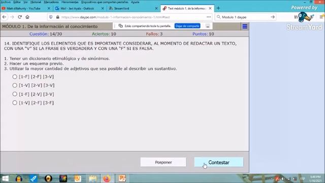 Exámen Módulo 1 - De la Información al Conocimiento (Prueba en Daypo.com) смотреть онлайн