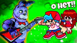 Аниматроники ФНАФ 1 БОНИ против Бойфренда во Friday Night Funkin Vs FNAF 1