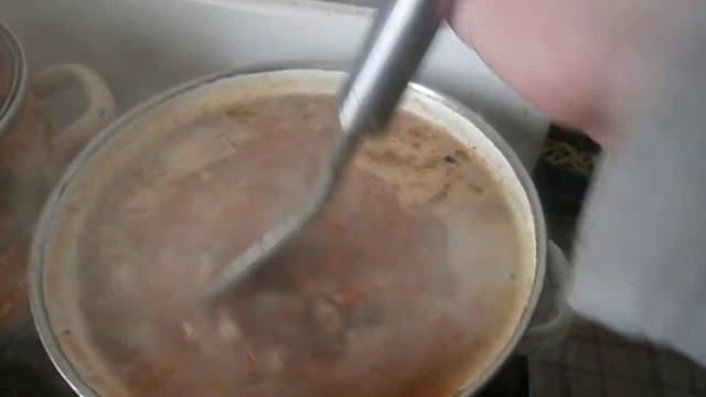 Сварила овощной суп, нажарила картошки