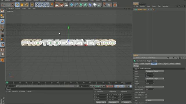 creare scritta con effetto esplosione in Cinema4D смотреть онлайн