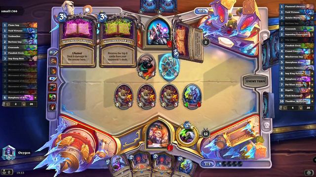 A SYMPHONY of DARKNESS!!!.- Imp Warlock | Hearthstone standard смотреть онлайн
