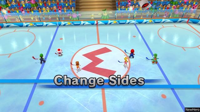 Mario Sports Mix - Team Peach Vs. Team Daisy (Hokey) смотреть онлайн