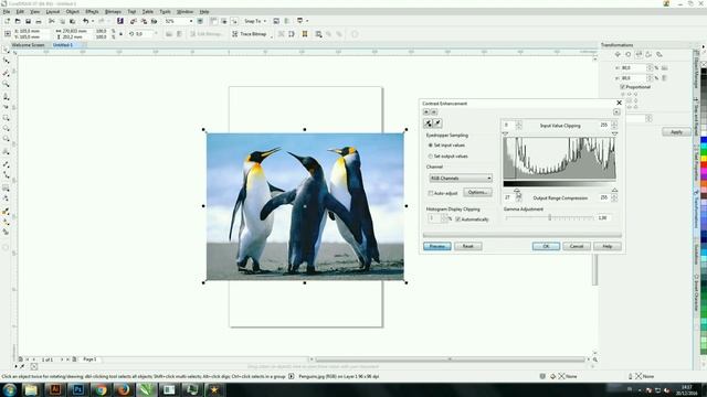 tutorial coreldraw X7 cara mengatur warna RGB pakai contrast enhancement смотреть онлайн