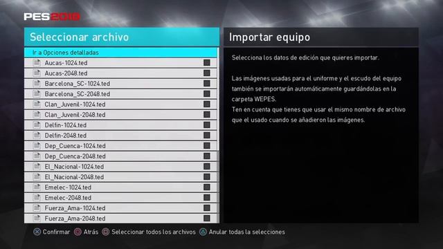 OPTION FILE PES 2018 LIGA Ecuatoriana 100% LICENCIADA смотреть онлайн