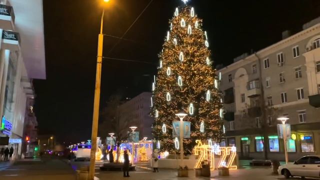 Для хорошего настроения! 🎄Прогулка по Новогоднему Днепру! смотреть онлайн