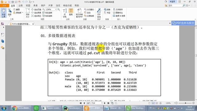Python爬虫与数据分析96：Pandas实现透视表操作，学浪计划 смотреть онлайн