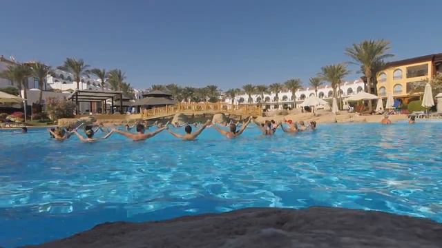 Аквааэробика в отеле sierra sharm el sheikh. смотреть онлайн