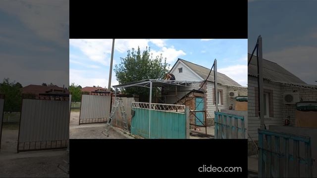 Смонтированные навесы,Виды навесов, Навесы для авто