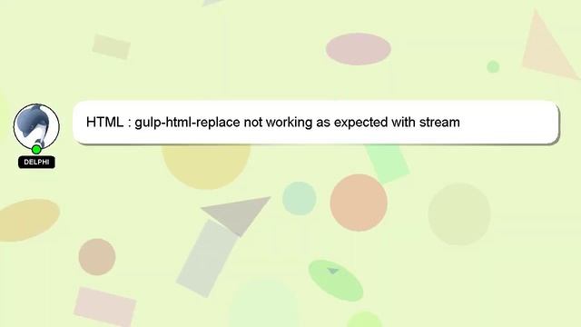 HTML : gulp-html-replace not working as expected with stream смотреть онлайн