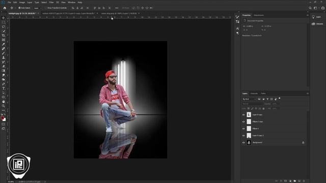 How to create Neon Light Effect image editing in Photoshop CC 2019. iLLPHOCORPHICS смотреть онлайн