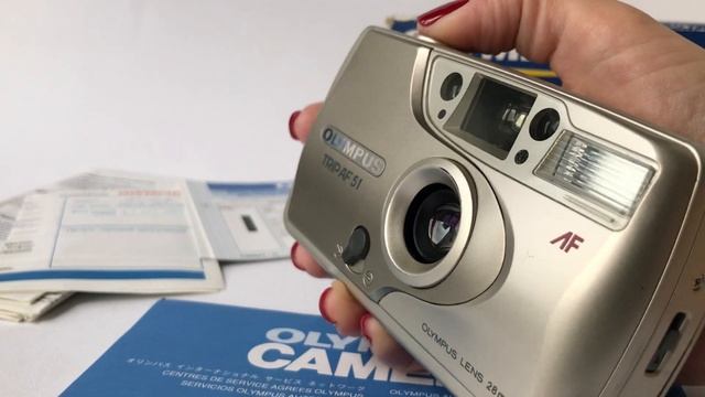 35mm film camera Olympus Trip AF 51-23 смотреть онлайн