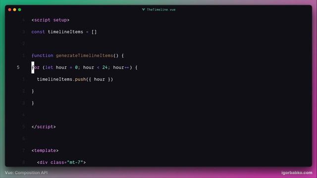 Vue Composition API с нуля #14 - Генерация данных временной шкалы смотреть онлайн