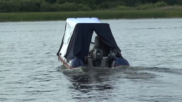 Тент кабриолетный для лодки ПВХ Yamaran S390max смотреть онлайн